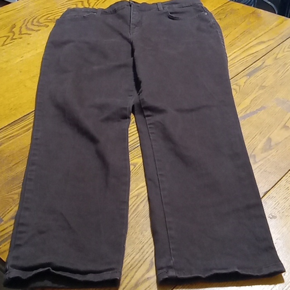 GLORIA VANDERBILT Jeans Womens 14 BROWN AMANDA Denim Spring Summer Winter Used